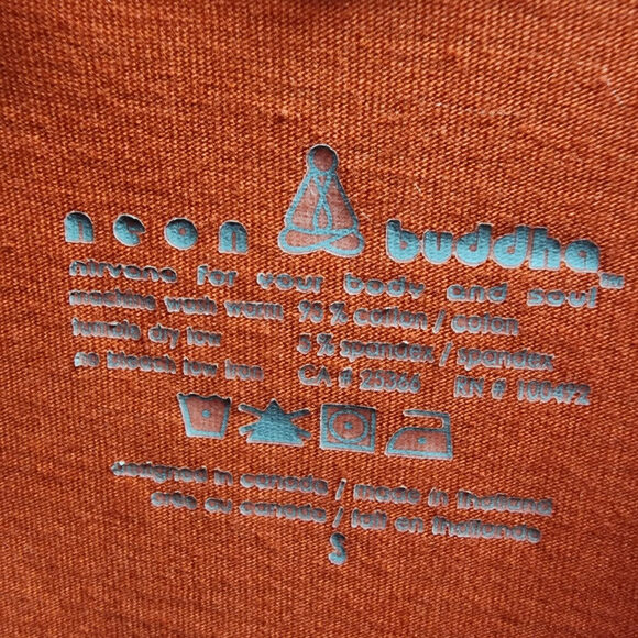 Neon Buddha Orange Cotton Sleeveless Dress Size S - Picture 7 of 8